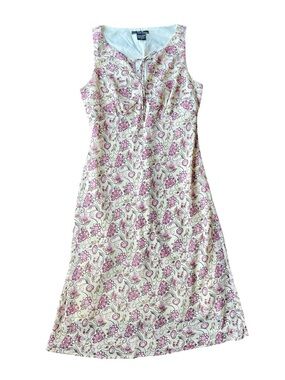 Faith Love & Passion floral sleeveless lined tulip midi dress Size 8